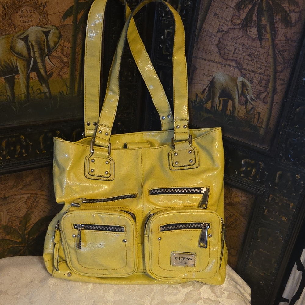 Guess Yellow Purse